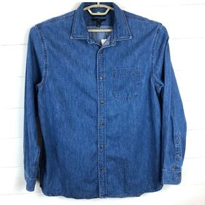 Banana Republic NEW Slim Fit Armin Denim Shirt light wash Large 440794 (2022)